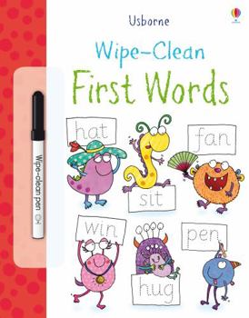 Wipe-Clean First Words - Book  of the Usborne Wipe-Clean Books