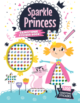 Paperback Sparkle Princess Gemstone Sticker Book