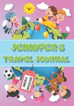 Paperback Jennifer's Travel Journal: Personalised Awesome Activities Book for USA Adventures Book