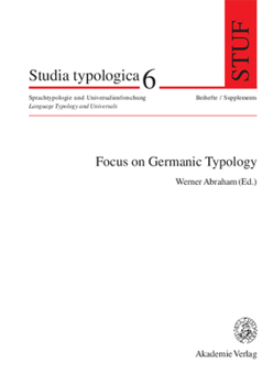 Hardcover Focus on Germanic Typology [German] Book