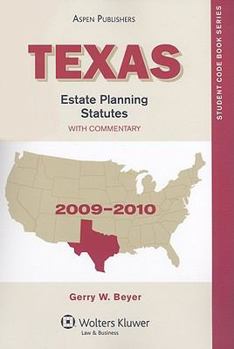 Paperback Texas Estate Planning Statutes, with Commentary Book