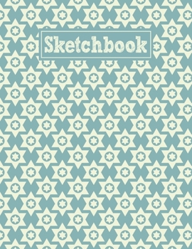 Sketchbook: 8.5 x 11 Notebook for Creative Drawing and Sketching Activities with Geometric Stars Themed Cover Design