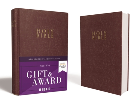 Paperback Nrsv, Gift and Award Bible, Leather-Look, Burgundy, Comfort Print Book