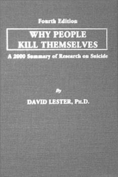 Hardcover Why People Kill Themselves: A 2000 Summary of Research on Suicide Book