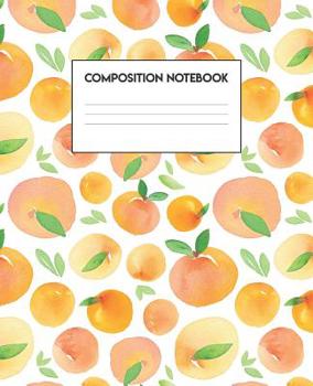 Paperback Composition Notebook: Orange Design (Fruity Series, 100 Pages, College-Ruled, 7.5 x 9.25) Book