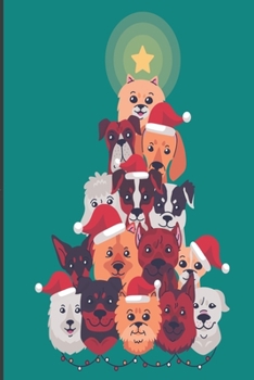 Paperback Dog Christmas Tree: Cute Notebook with Blank Lined Pages For Dog Lovers - For Journaling, Note Taking And Jotting Down Ideas Book