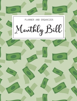 Paperback Monthly Bill Planner and Organizer: Daily Weekly Monthly Budget Planner Workbook with Bill Payment Tracker Debt and Savings Log Organizer Income Expen Book