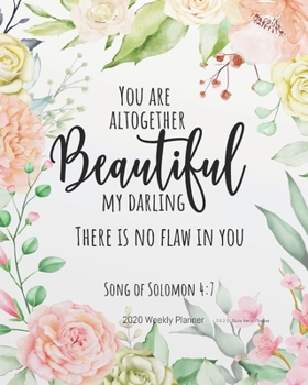 2020 Bible Verse Planner: Floral Cover Bible Verses Weekly Daily Monthly Planner 2020  8" x 10" , 2020 Weekly Planner Calendar Schedule Organizer (Bible Quotes 2020 Planner Series)