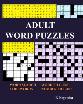 Paperback Adult Word Puzzles [Large Print] Book