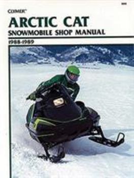 Paperback Clymer Arctic Cat Snowmobile Shop Manual 1988-1989: Service, Repair, Maintenance Book