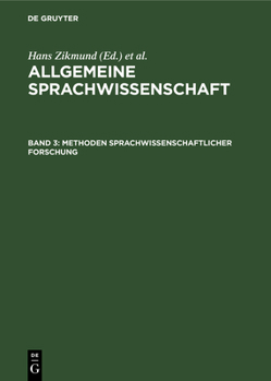 Hardcover Methoden Sprachwissenschaftlicher Forschung [German] Book