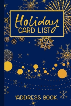 Paperback Holiday Card List Address Book: A Six-Year Christmas Card Record Book