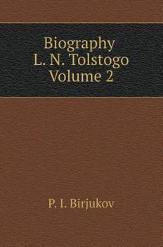 Hardcover Biography L. N. Tolstogo. Volume 2 [Russian] Book