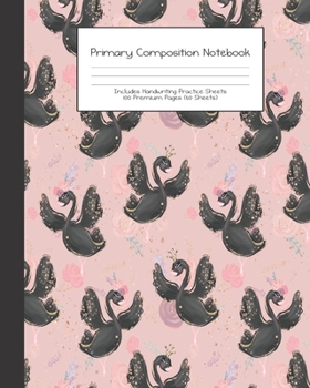 Paperback Primary Composition Notebook: Ballerina Dancer Ballet -Grades K-2 - Handwriting Practice Paper-Primary Ruled With Dotted Midline - 100 Pgs 50 Sheets Book