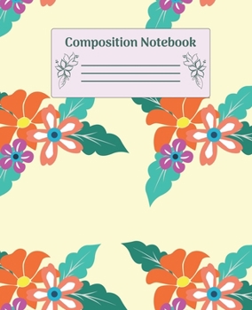 Paperback Composition Notebook: Wide Ruled Notebooks Paper - Composition Notebook (Diary, Journal) 7.5x9.25in 110 Pages Wide Ruled Notebooks Paper Book