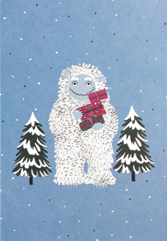Cards Yuletide Yeti Small Boxed Holiday Cards Book