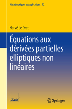Paperback Équations Aux Dérivées Partielles Elliptiques Non Linéaires [French] Book