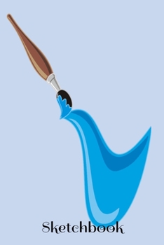 Sketchbook: Brush Design - A 6x9 sketchpad with 100 blank pages to draw, sketch, doodle or whatever.