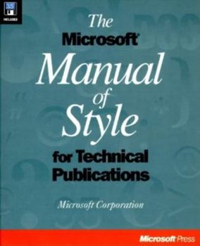 Paperback The Microsoft Manual of Style for Technical Publications Book