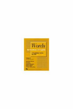 Paperback Words for Students of English, Vol. 6: A Vocabulary Series for ESL Volume 6 Book