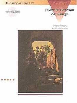 Paperback Favorite German Art Songs: Low Voice - Book/Online Audio: The Vocal Library Low Voice Book