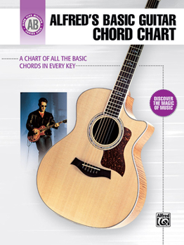 Paperback Alfred's Basic Guitar Chord Chart: A Chart of All the Basic Chords in Every Key Book