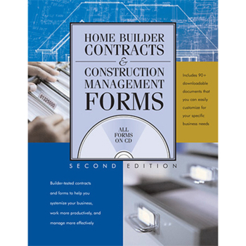 Paperback Home Builder Contracts and Construction Management Forms [With CDROM] Book