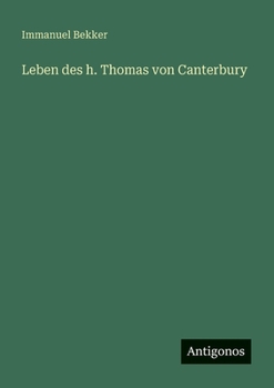 Paperback Leben des h. Thomas von Canterbury [German] Book