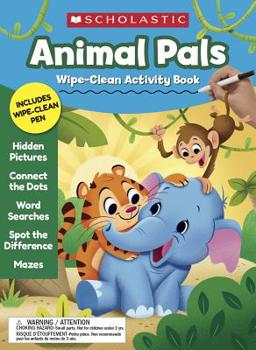 Spiral-bound Animal Pals Wipe-Clean Activity Book