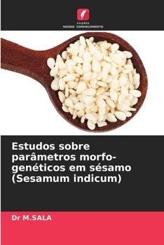 Paperback Estudos sobre parâmetros morfo-genéticos em sésamo (Sesamum indicum) [Portuguese] Book