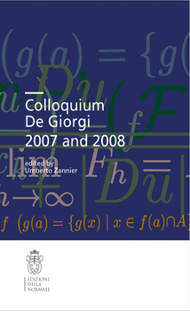Paperback Colloquium de Giorgi 2007 and 2008 Book