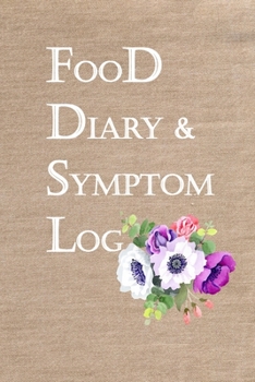 Paperback Food Diary and Symptom Log: Tracking Intake Meals Plan Eat Better, Feel Better, Symptoms Log Jeans Fabric Cover Book