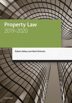 Paperback Property Law 2019-2020 Book