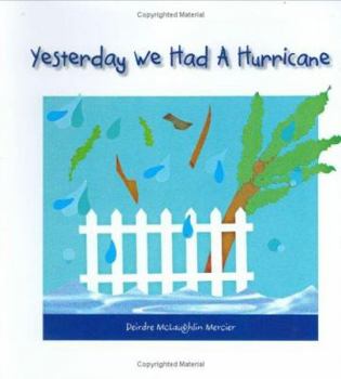 Library Binding Yesterday We Had a Hurricane Book