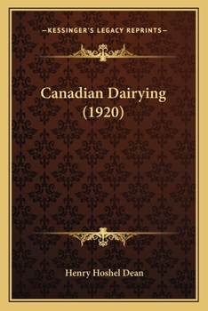 Paperback Canadian Dairying (1920) Book