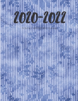 2020-2022 Three 3 Year Planner Stripe Blue Leaves Monthly Calendar Gratitude Agenda Schedule Organizer: 36 Months Calendar; Appointment Diary Journal ... Notes, Julian Dates & Inspirational Quotes