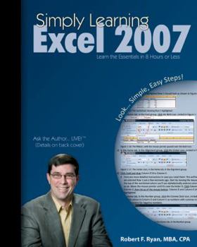 Spiral-bound Simply Learning Excel 2007 Book