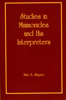 Paperback Studies in Maimonides and His Interpreters Book