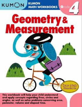 Paperback Kumon Grade 4 Geometry and Measurement Book