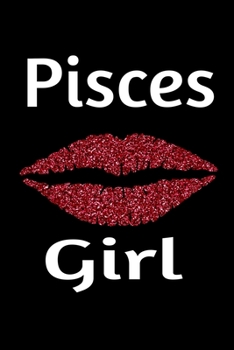 Paperback Pisces Girl: Travel Journal Planner Zodiac 115 pages 6" x 9" Book