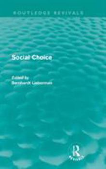 Hardcover Social Choice (Routledge Revivals) Book