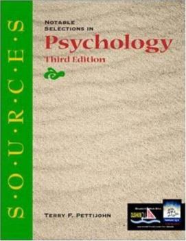 Paperback Sources: Notable Selections in Psychology Book