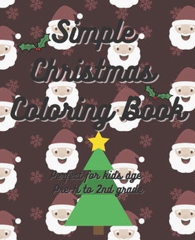 Paperback Simple Christmas Coloring Book