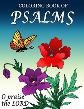 Paperback Coloring Book of Psalms: Colouring Pages for Adults with Dementia [Cognitive Activities for Adults with Dementia] [Large Print] Book