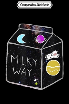 Paperback Composition Notebook: Anime Milky Way Milk Cartoon Aesthetic Vaporwave Journal/Notebook Blank Lined Ruled 6x9 100 Pages Book