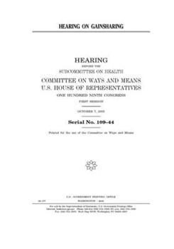Paperback Hearing on gainsharing Book