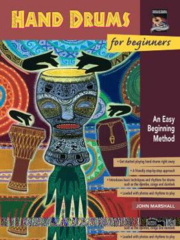 Paperback Hand Drums for Beginners: An Easy Beginning Method Book