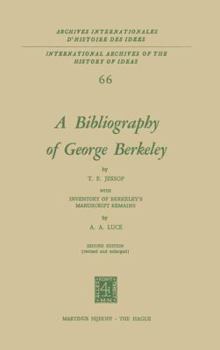 Paperback A Bibliography of George Berkeley: With Inventory of Berkeley's Manuscript Remains Book