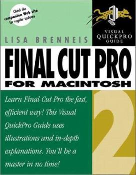 Paperback Final Cut Pro 2 for Macintosh: Visual Quickpro Guide Book