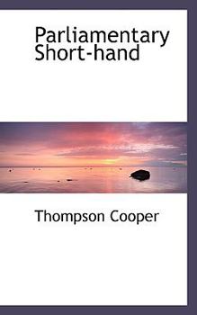 Paperback Parliamentary Short-Hand Book
